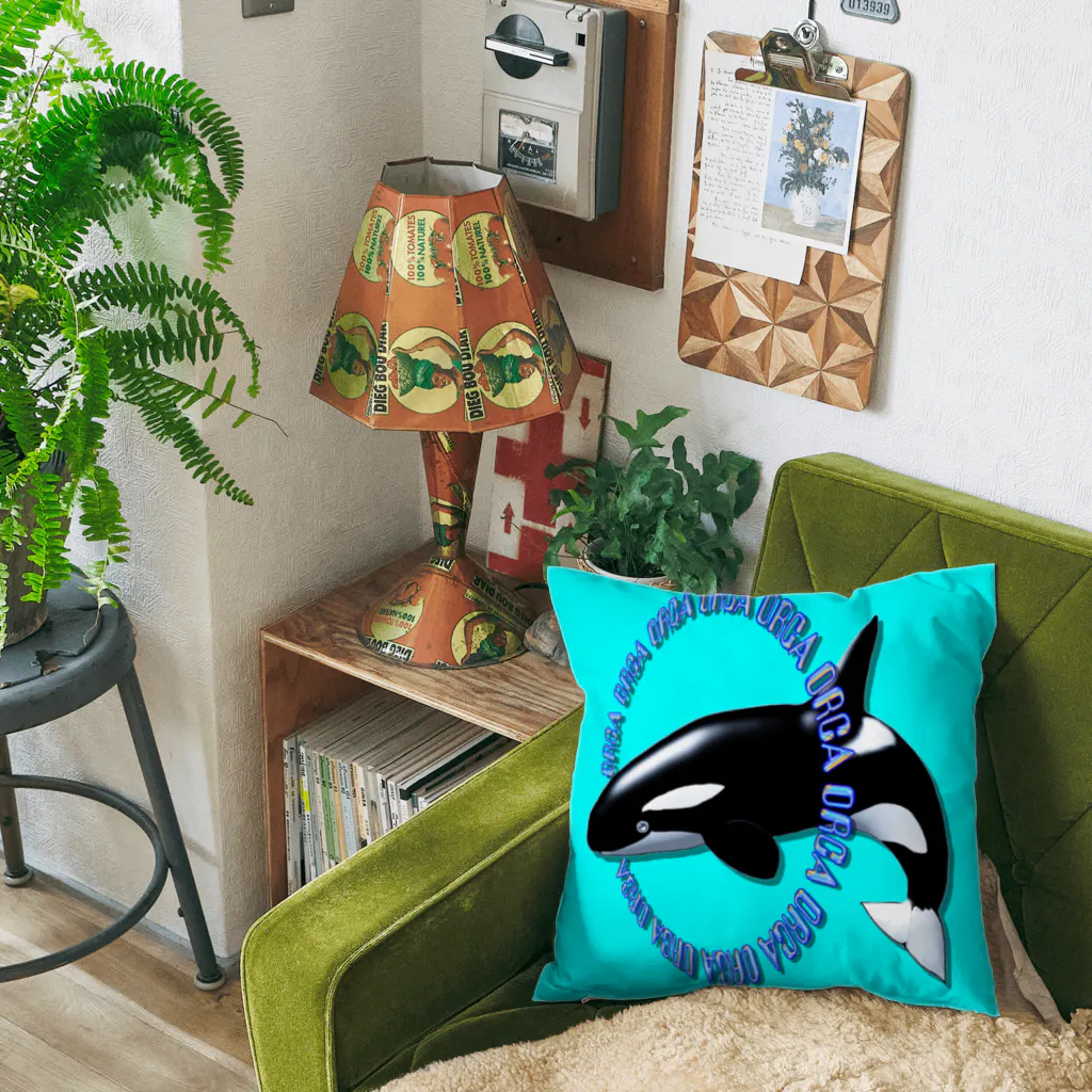 LalaHangeulのORCA シャチ Cushion