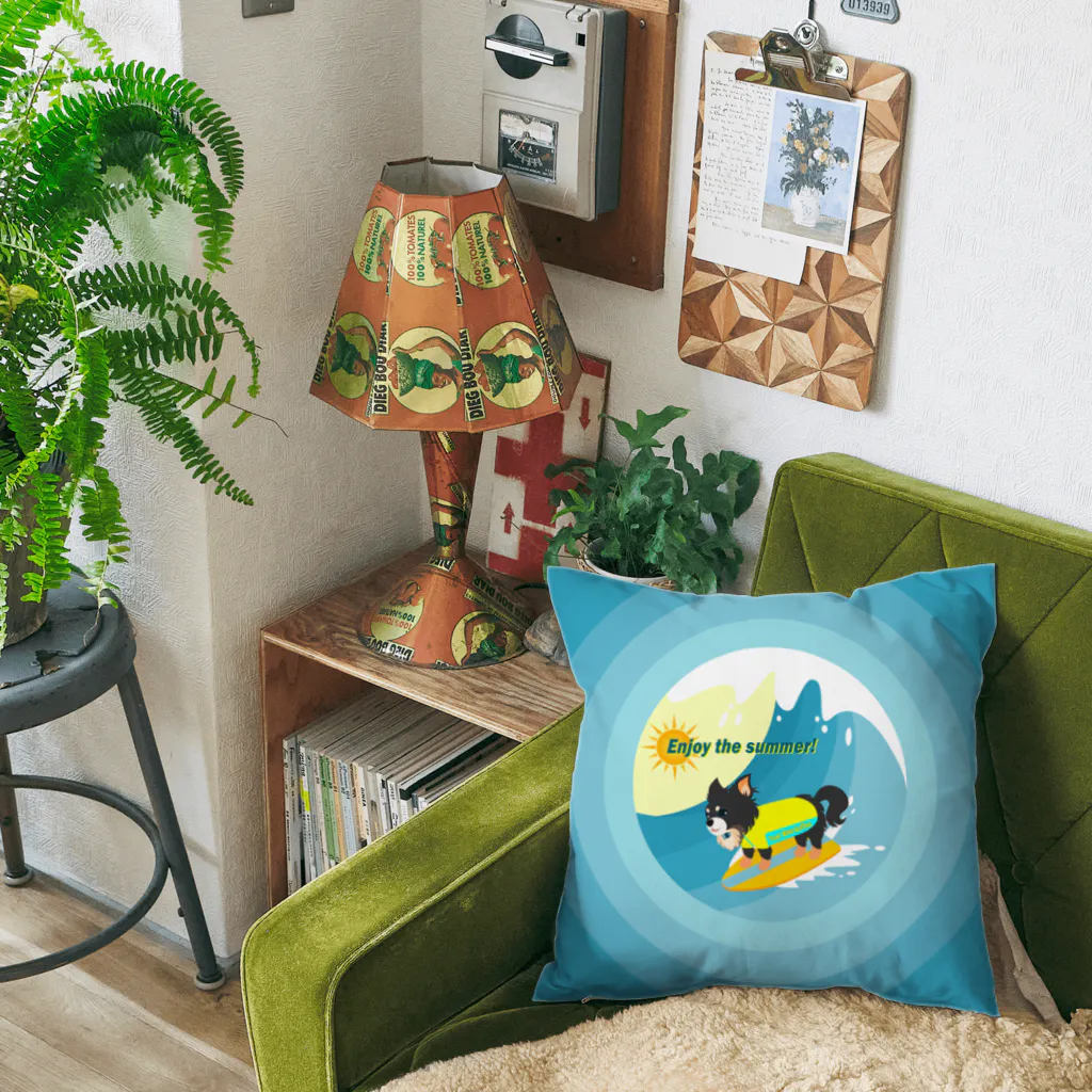 Teal Blue CoffeeのSummer vacation Cushion