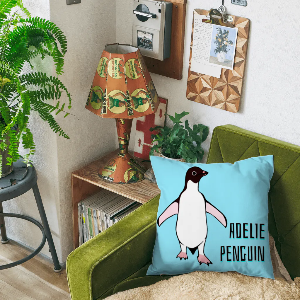 LalaHangeulのアデリーペンギン2号　英語バージョン Cushion