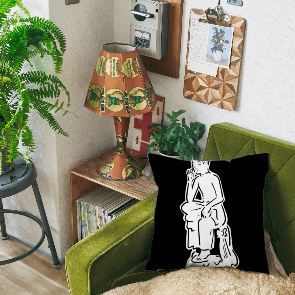 山形屋米店の弥勒菩薩半跏思惟像(みろくぼさつはんかしゆいぞう) Cushion