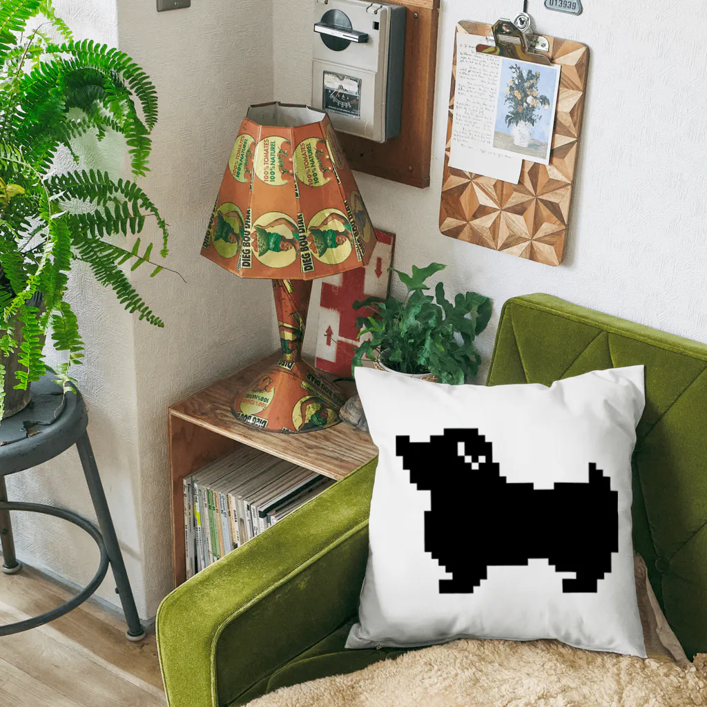 TOMOS-dogのドット絵ノーフォークテリア Cushion