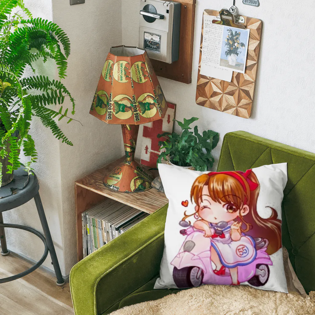 🌻ひまわりと太陽🌻のひいやんプジョー娘 Cushion