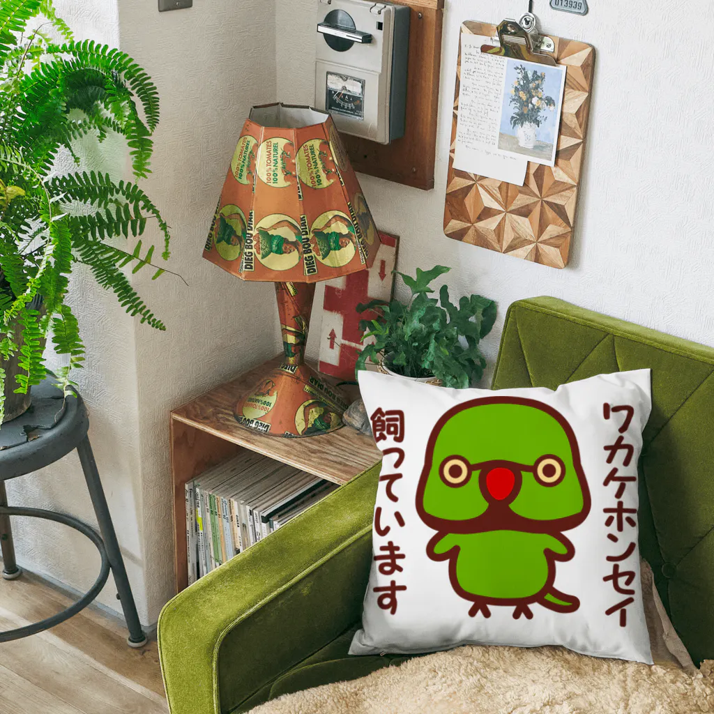 いんこ屋堂のワカケホンセイインコ飼っています（♂） Cushion