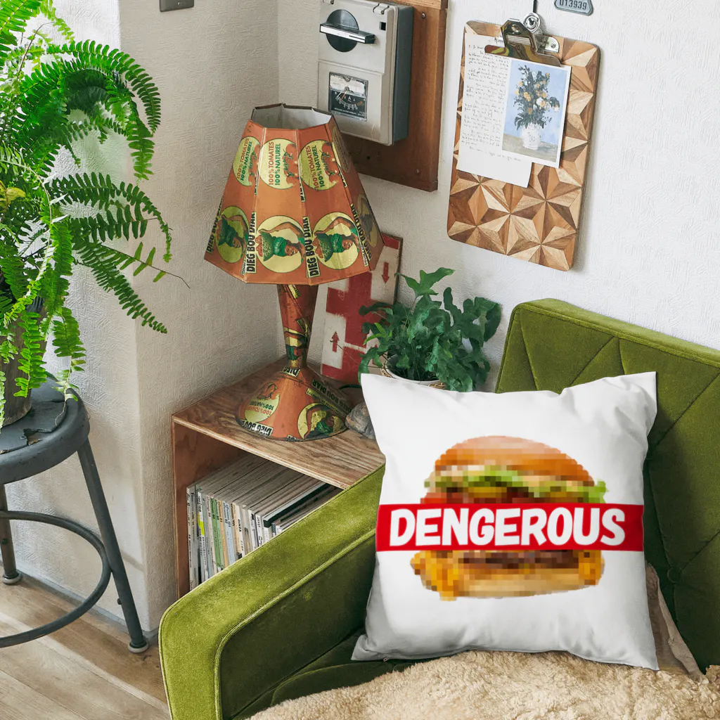 daddy-s_junkfoodsのDENGEROUS BURGER Cushion