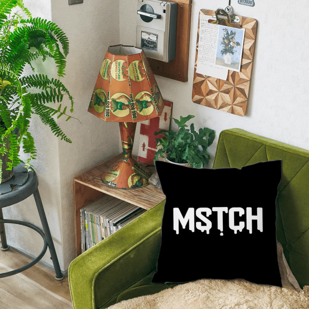 MUSUTCH（むすっち） SHOPのMSTCH白ロゴ＆アイコンクッション Cushion