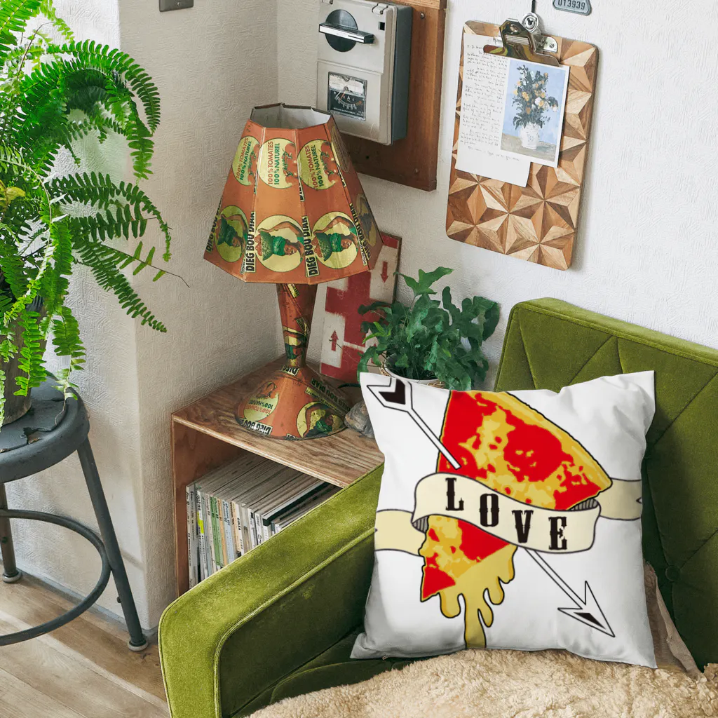 daddy-s_junkfoodsのLOVE PIZZA Cushion