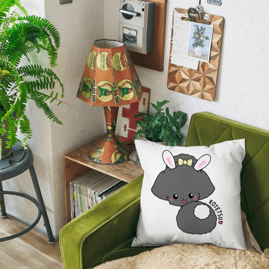 pote©o*  ハンドメイドドッグウェアのラビットこてちゃん Cushion