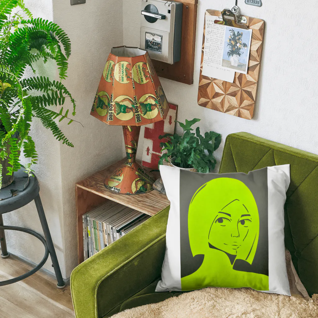 わかばーとの蛍光少女 Cushion