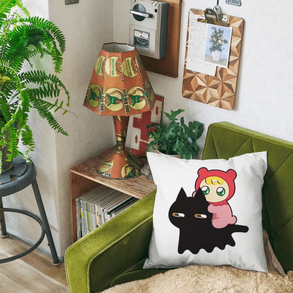 ユタカのてでべびちゃんショップのネコモドキとてでべびちゃん Cushion