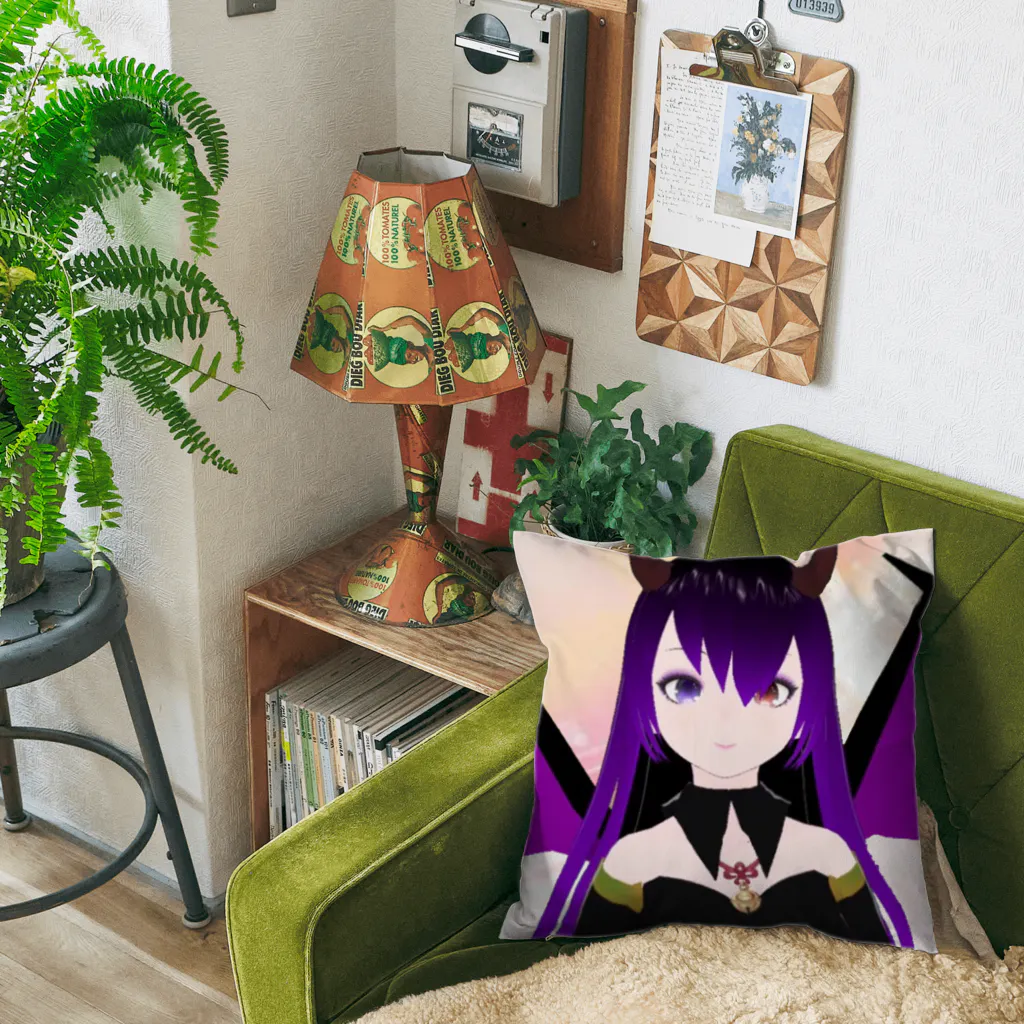 悪魔たぬきの黒娘の販売店！の悪魔たぬきの黒娘 Cushion