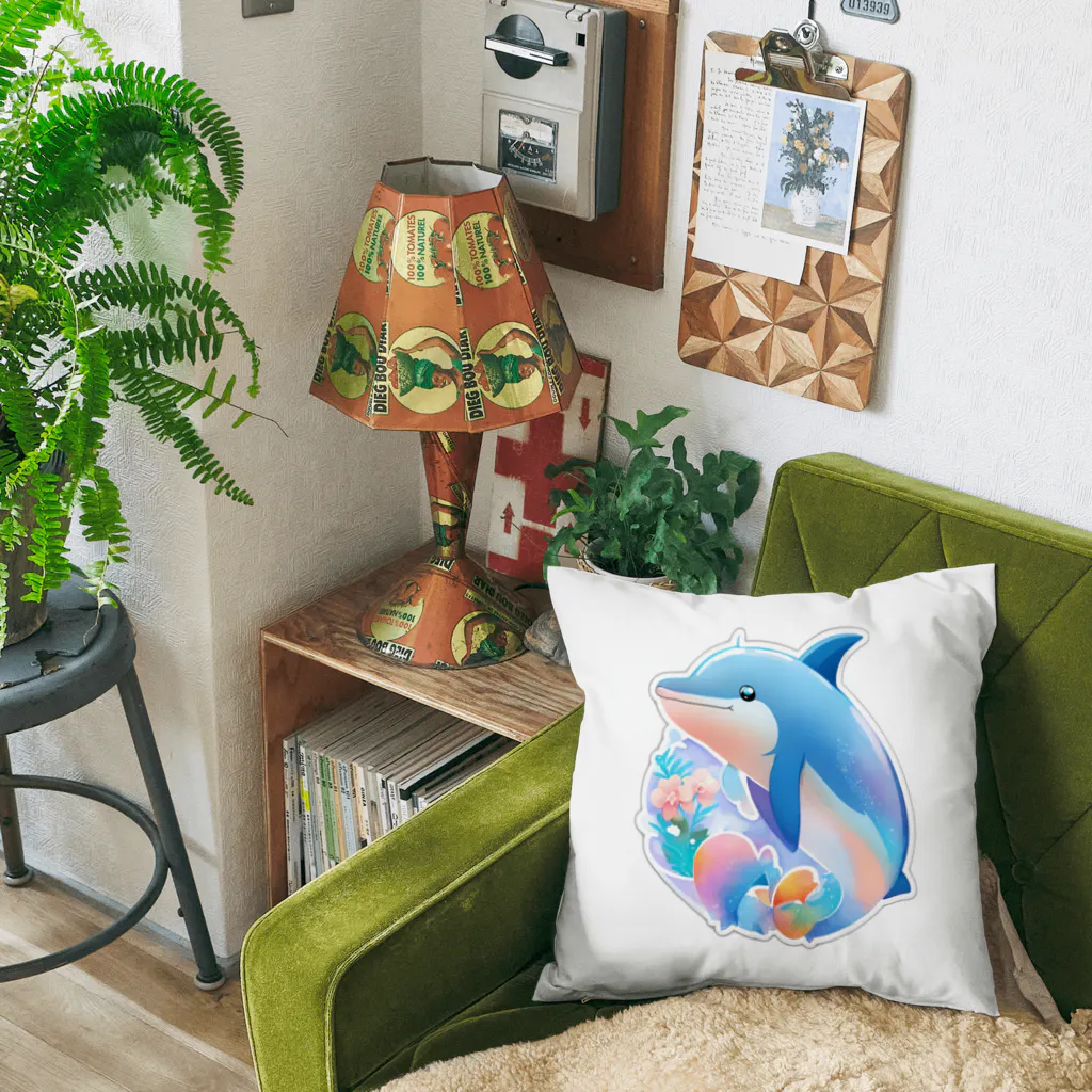 dolphineの可愛いイルカ Cushion