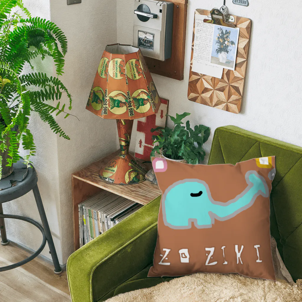 montan_storeのZOZIKIくん（ブラウン） Cushion