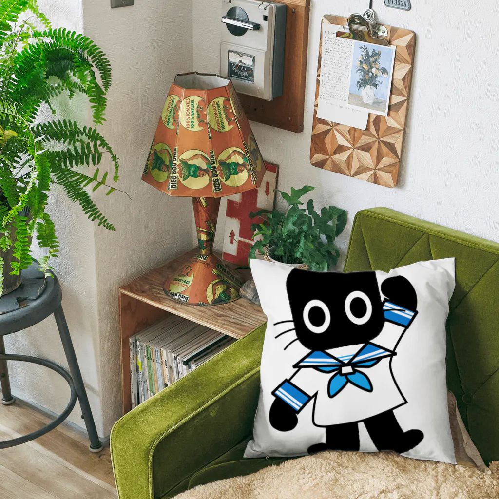 Suzutakaのくろねこクロル（marine look） Cushion