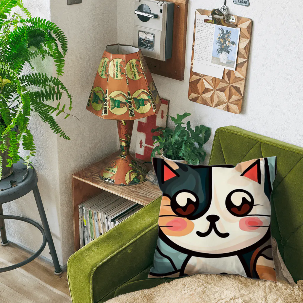 T2 Mysterious Painter's ShopのMysterious Cat Cushion