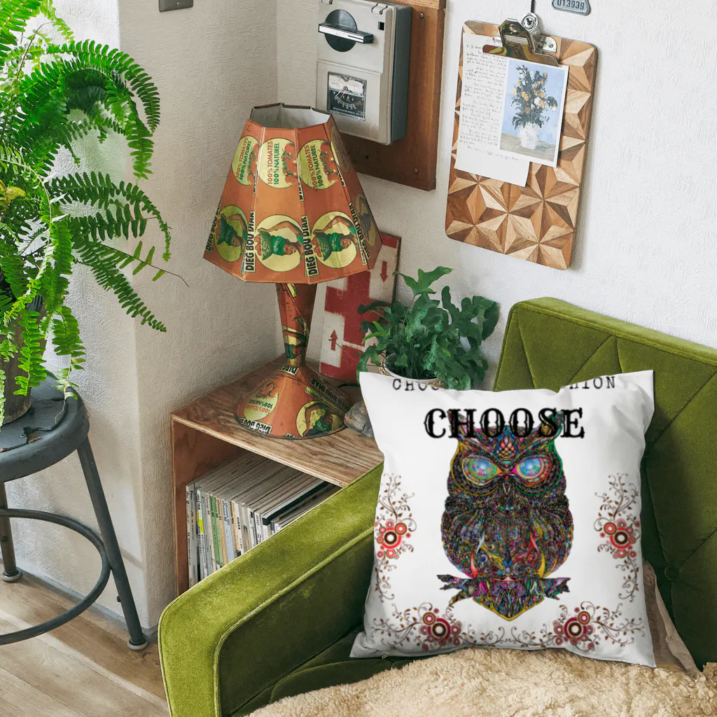 chooseのフクロウ Choose Cushion