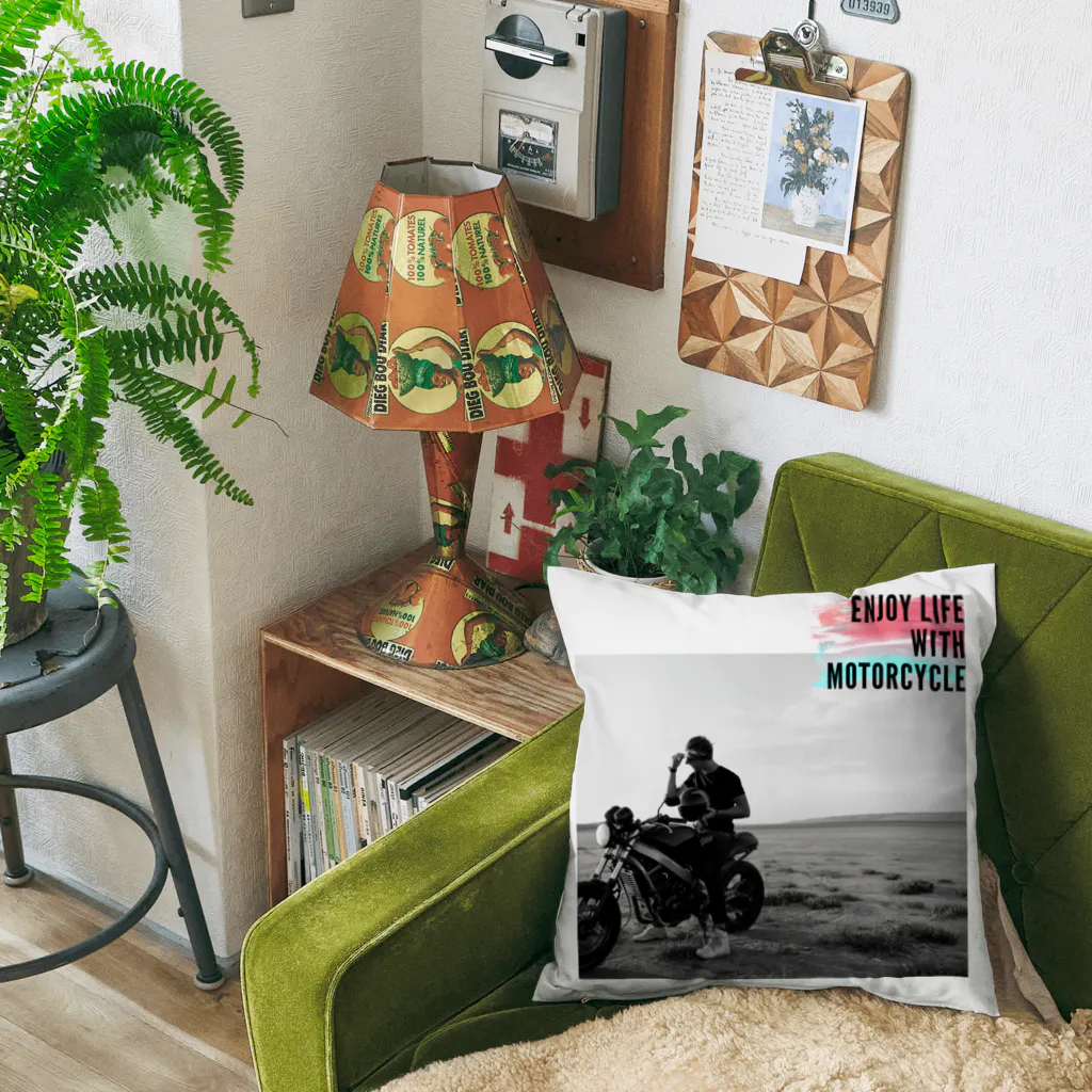 nijiiro-kujiraのバイクライフを楽しむシリーズ Cushion