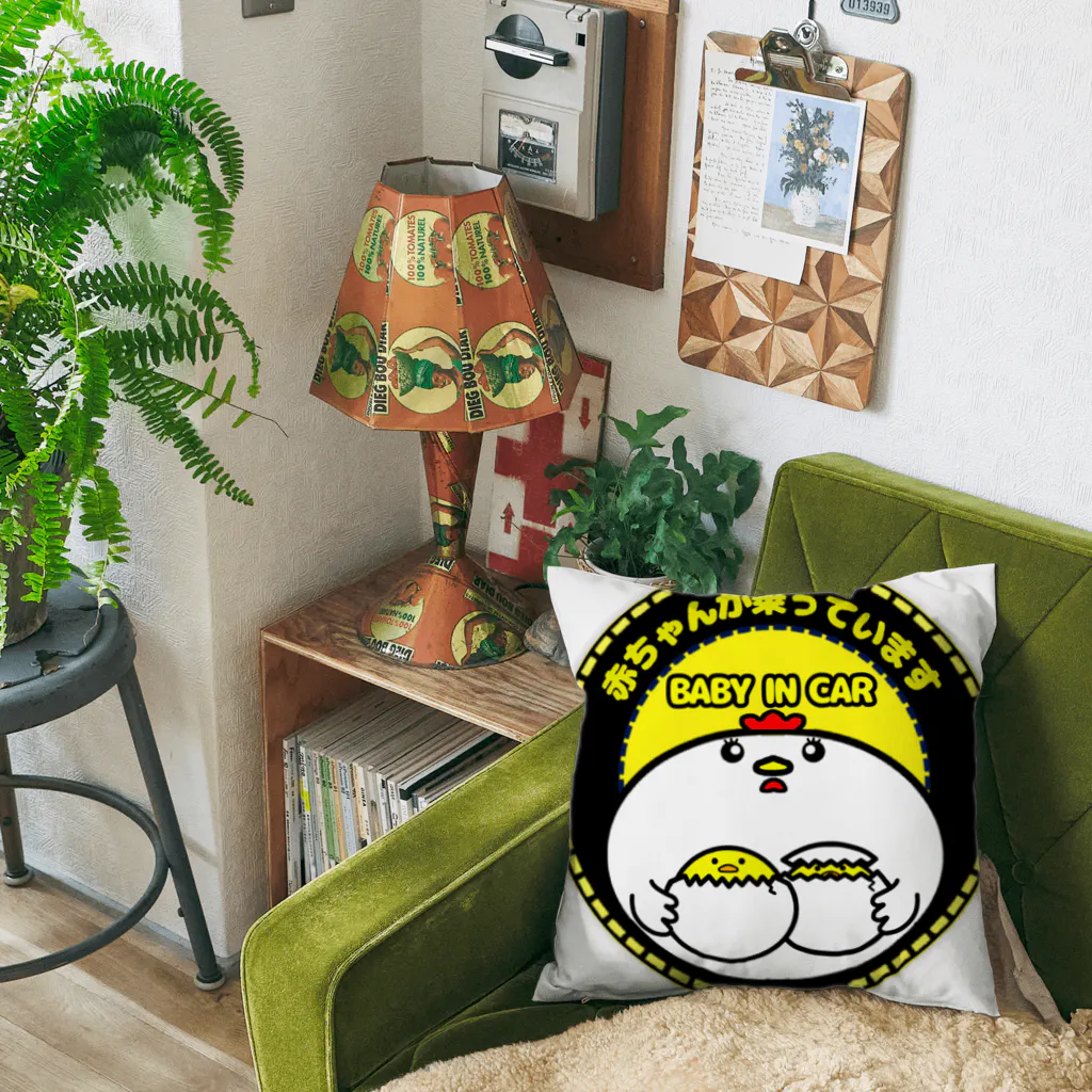 ken_ikedaの赤ちゃんが乗ってます Cushion