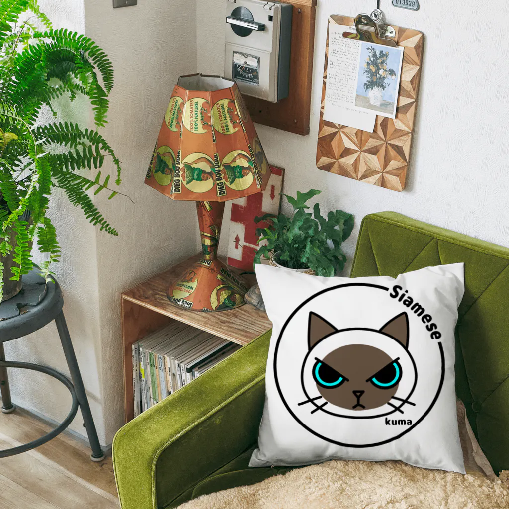 mkumakumaのシャムネコ Cushion