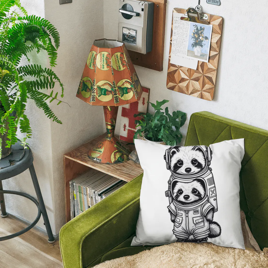 CT raccoonのCT raccoon Cushion