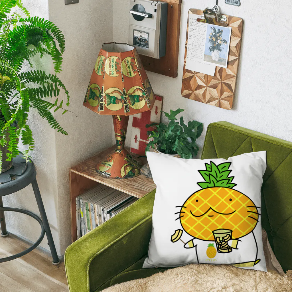 YUTANEKO公式ショップのパイナップルの日 Cushion