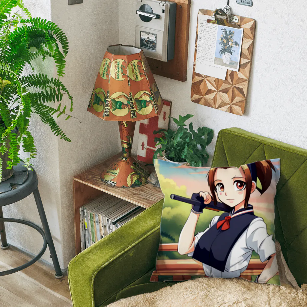 🎨デザイン宮殿🛍️の猫系美少女 Cushion