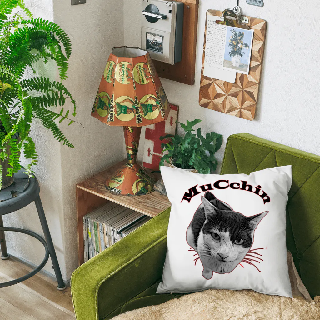 島猫りしり　公式ショップのアイドル猫　-むっちん- Cushion