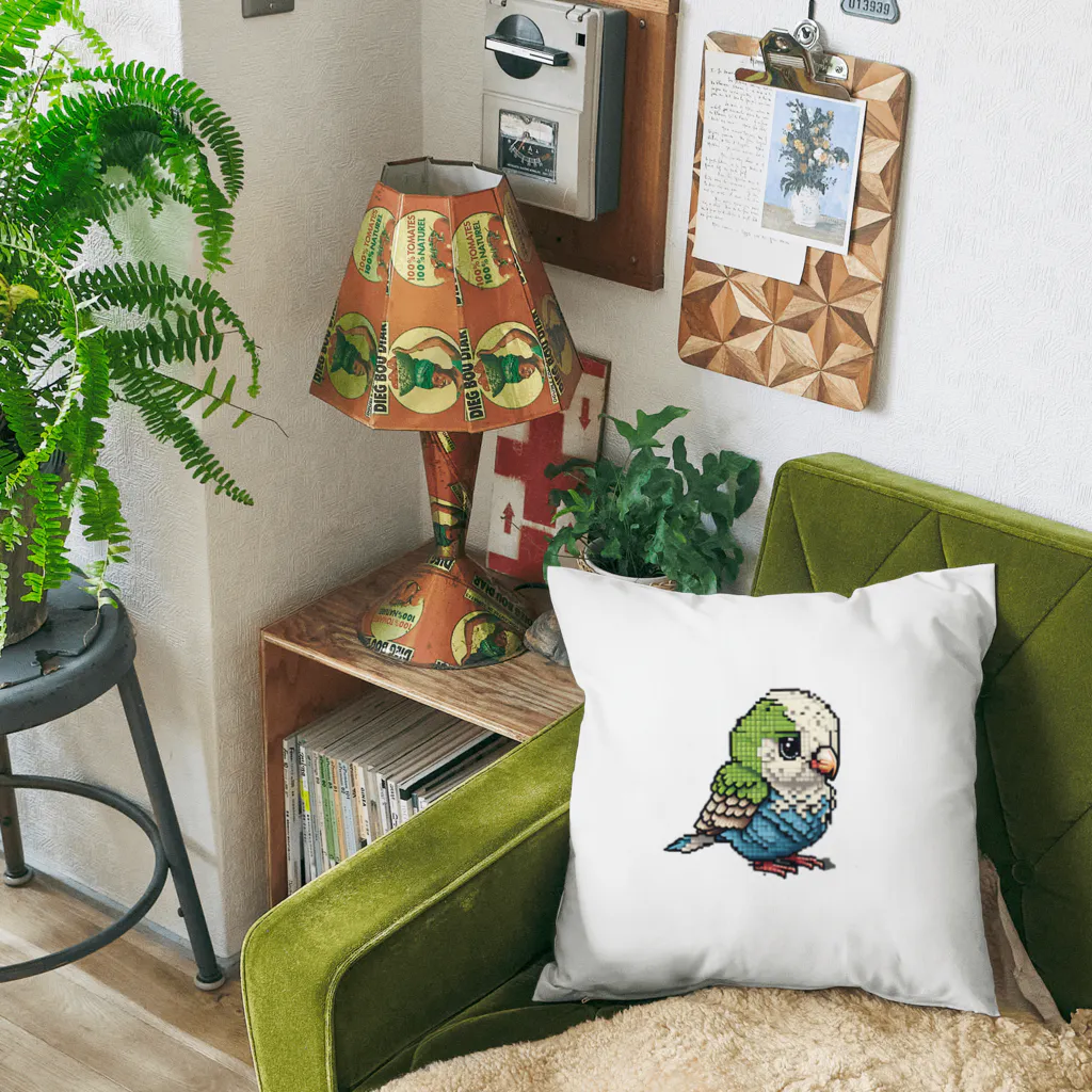 朱音琴音のドット絵のインコ２ Cushion