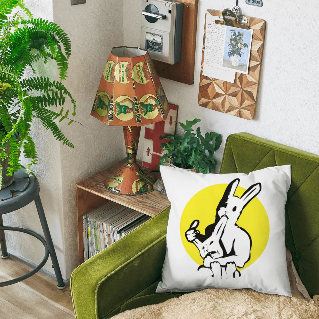 LONESOME TYPE ススの共喰い🐰（ウサギ） Cushion