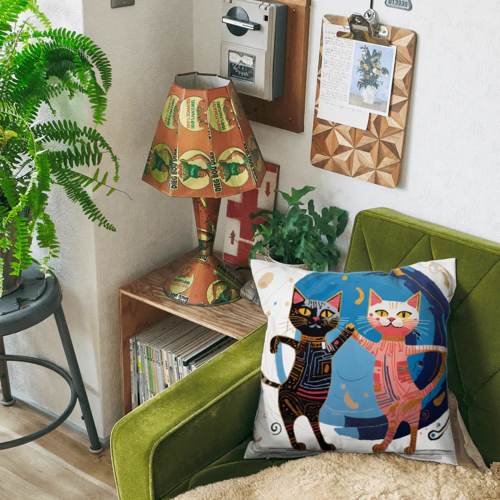 猫魚鳥時々犬等 arte♡のSuccessful Cats ♡ Cushion