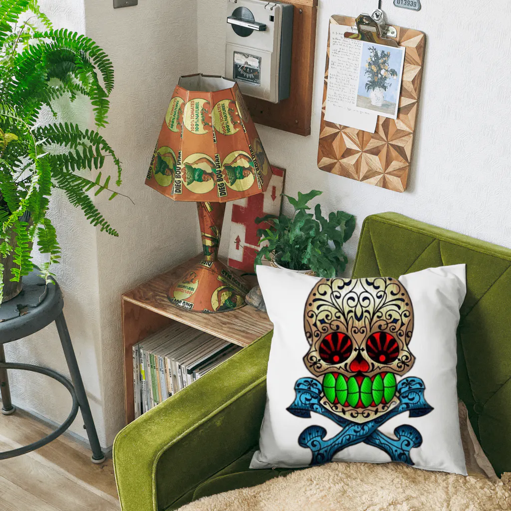 Hinakagoのメキシカンスカル Cushion