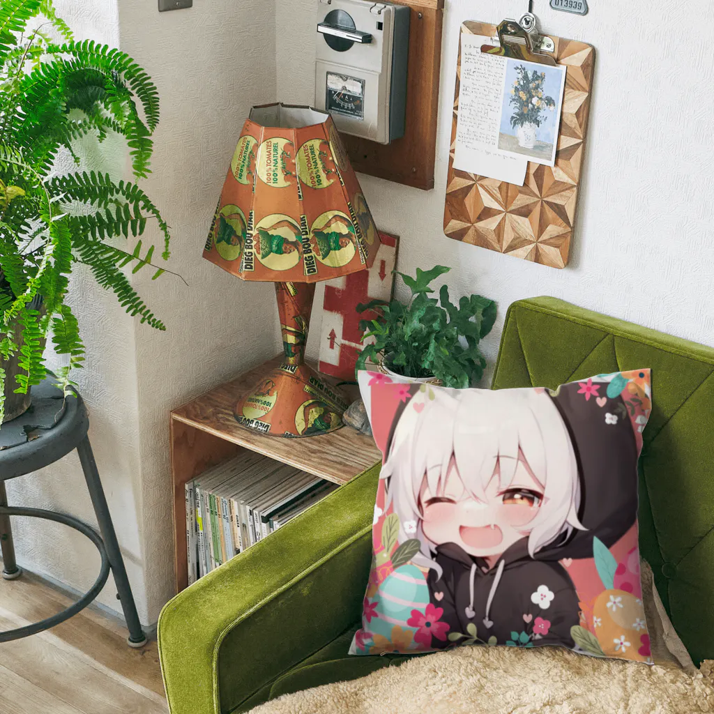 お米ちゃん と、時々。あみちゃんのJUN お花クッション Cushion