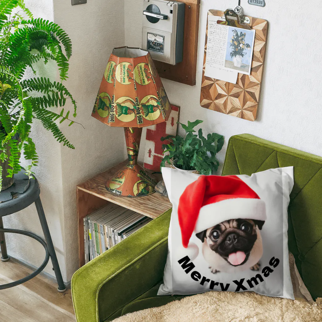 isshi1002のXmas Pug Cushion