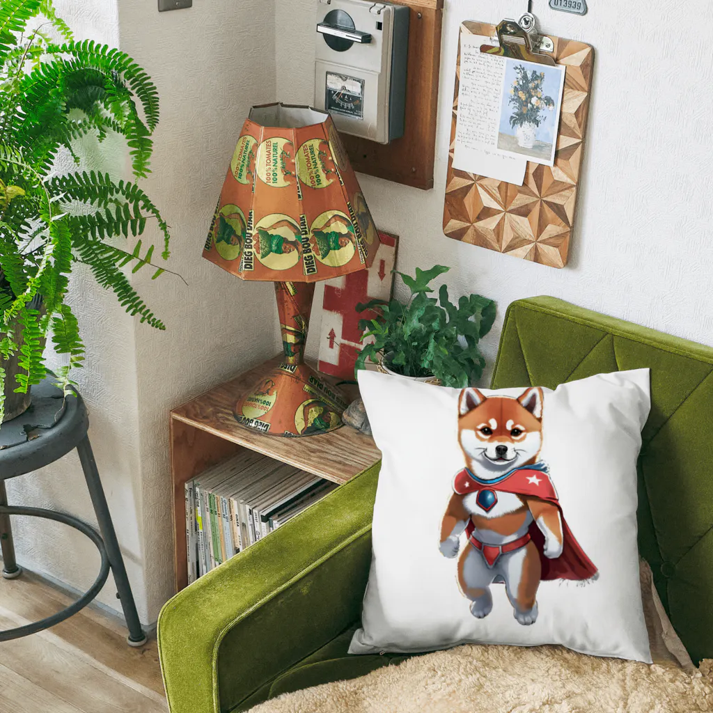 shiba-shiba-ponのスーパーヒーロー　シバイヌン！ Cushion