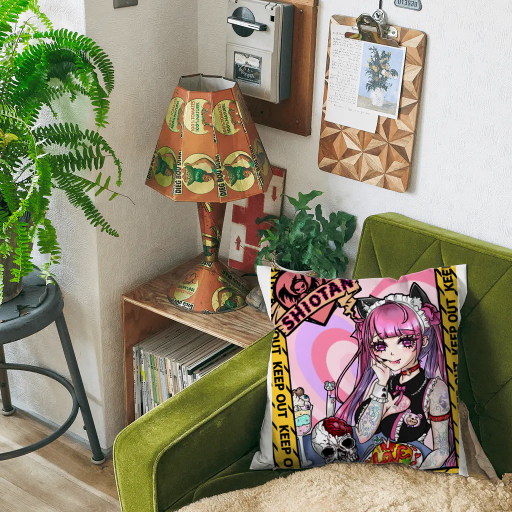 しおたんSHOPの冥土塩たん♡（縦長バージョン） Cushion