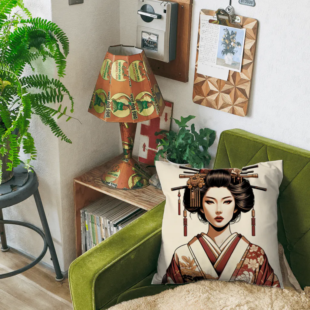 Emerald Canopyの和の粋を纏う、優美な姿Elegance in tradition, a vision of grace. Cushion