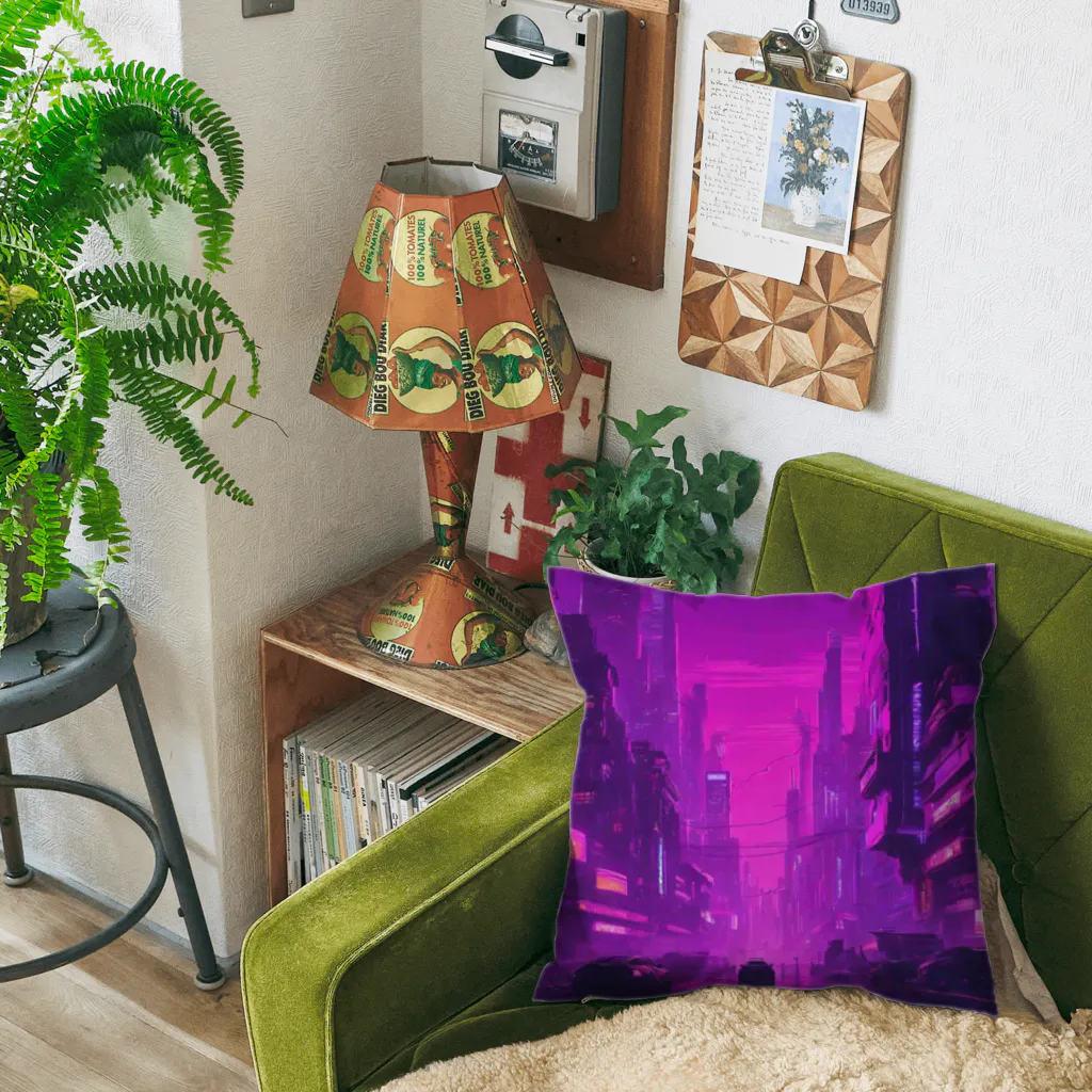 3tomo6's shopのpurple Cushion