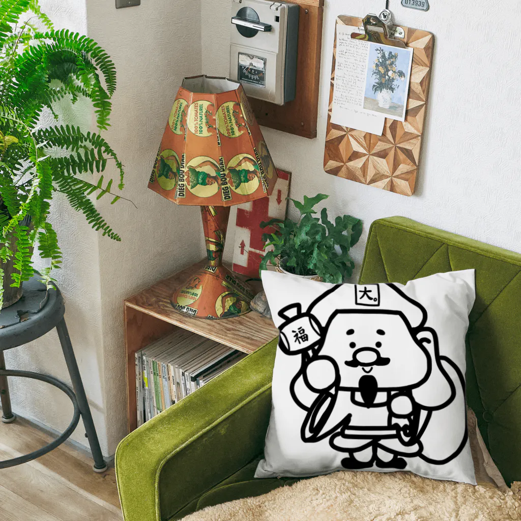 ゆーちゃんのおえかきの大黒天さん。 Cushion