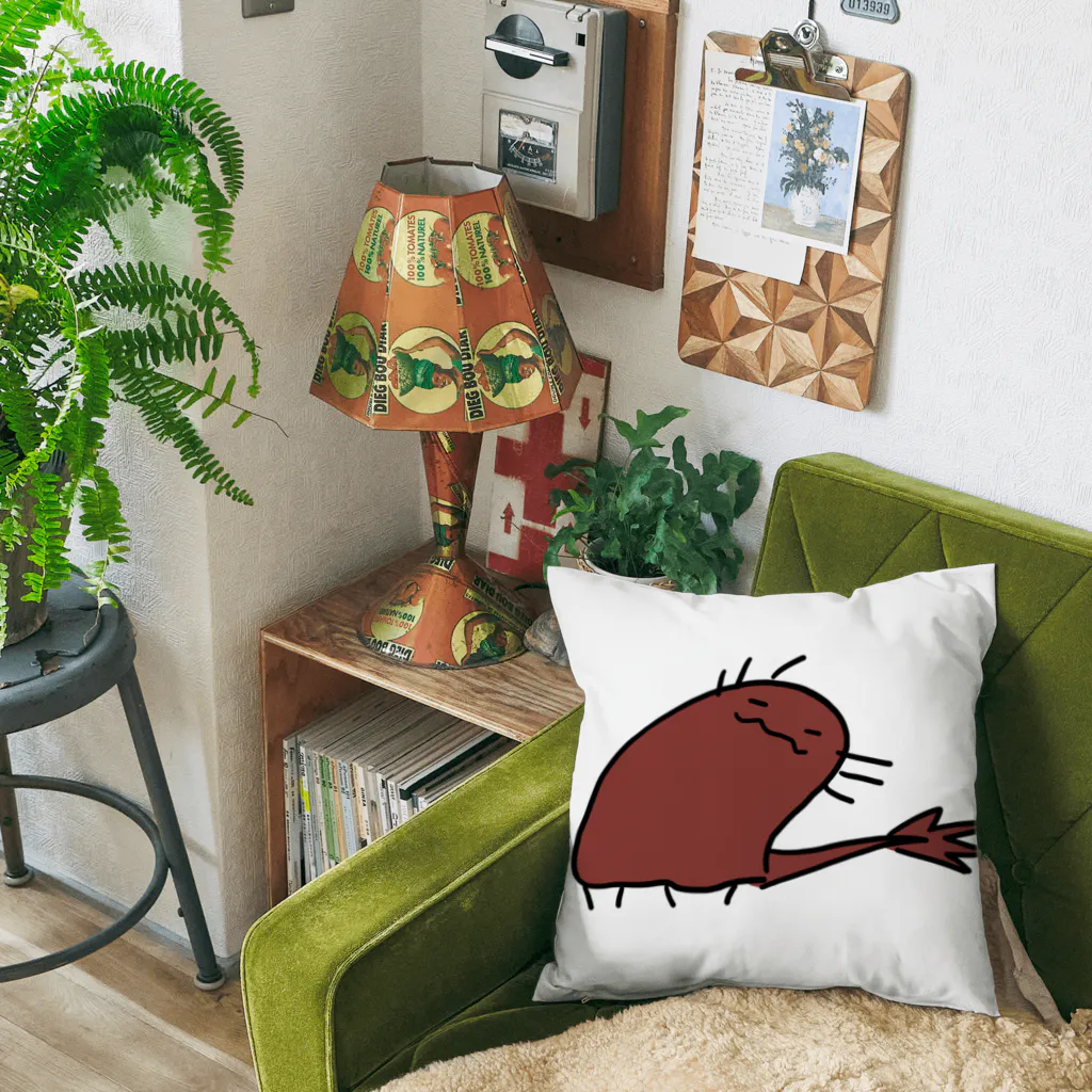 サラマンダーの屋台🦎🫑のうぱまんだーB Cushion