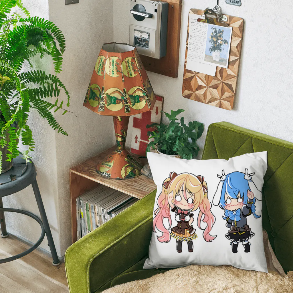 usabit.のぐっず屋さんのななゆ+うさぎガンマン Cushion