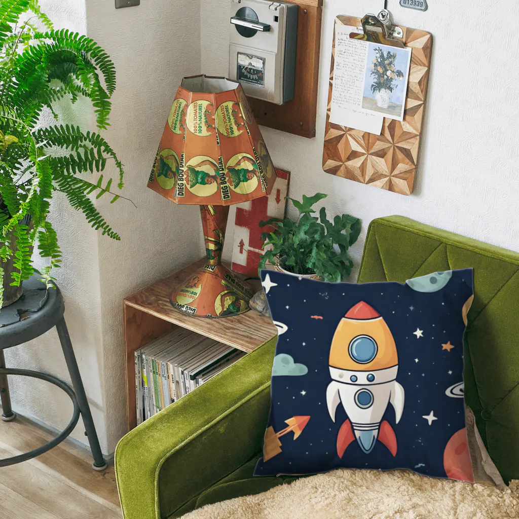 ふくふくしょっぶのかわいいロケット Cushion