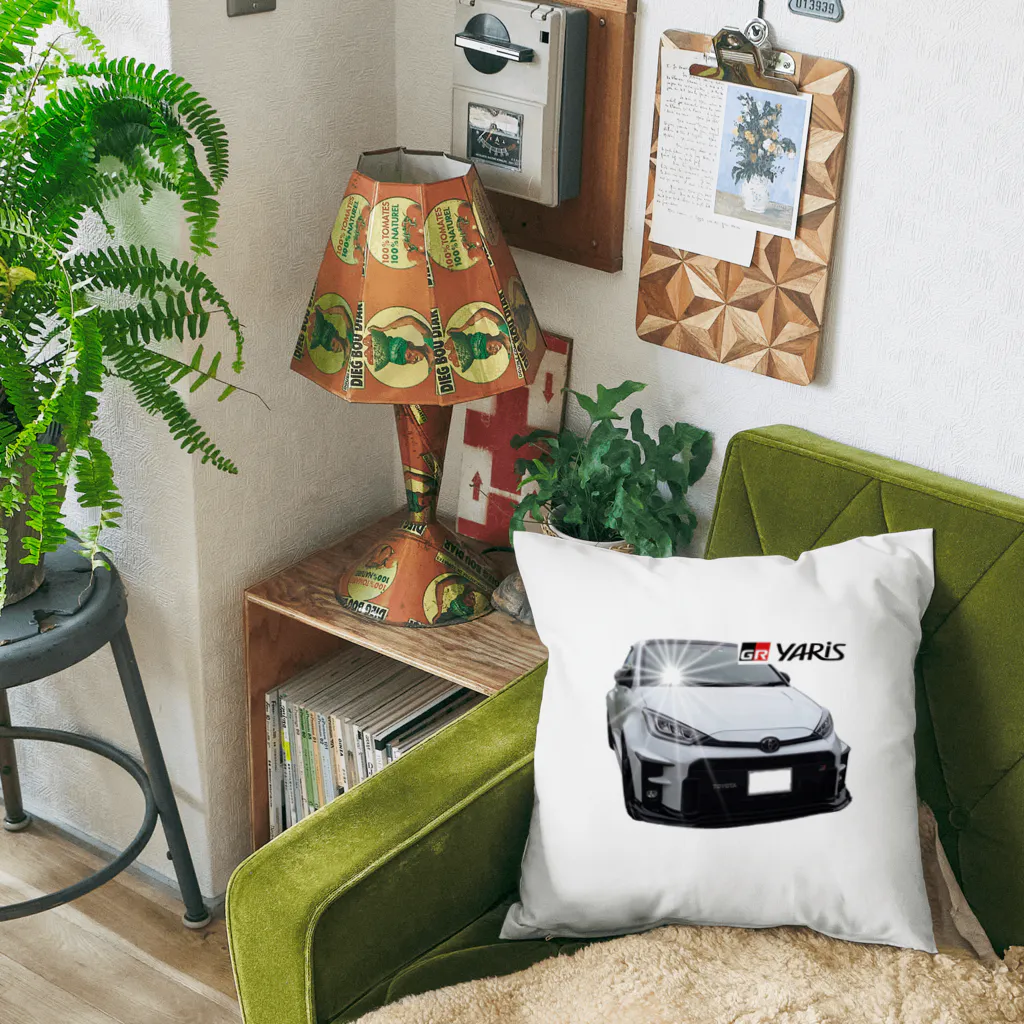 GRヤリスプリントグッズのTOYOTA 　GRヤリスのプリントグッズ Cushion