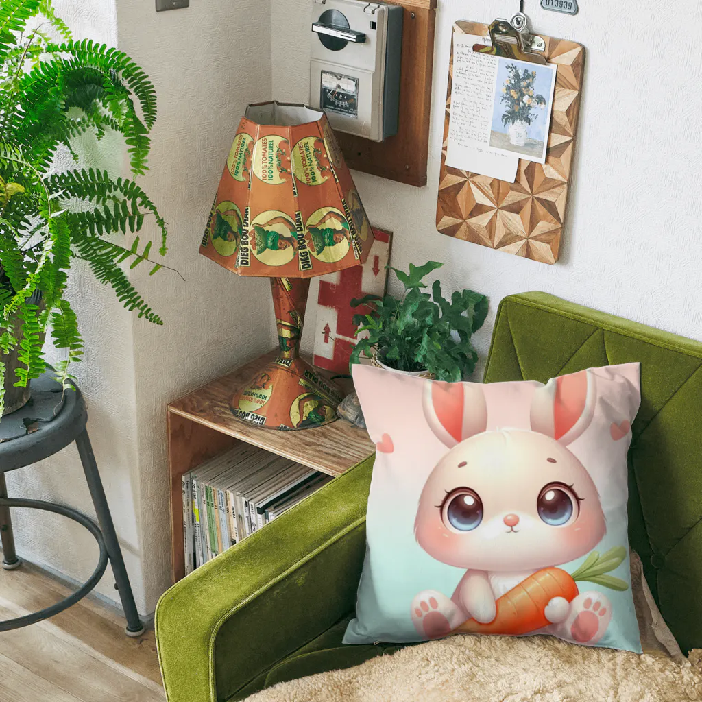 激カワポテぐっずのうるうるうさ子ちゃん🥕 Cushion