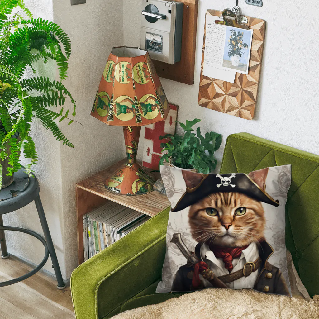 Jj-O_O-Jjの猫海賊団シリーズ★ジャック船長 Cushion