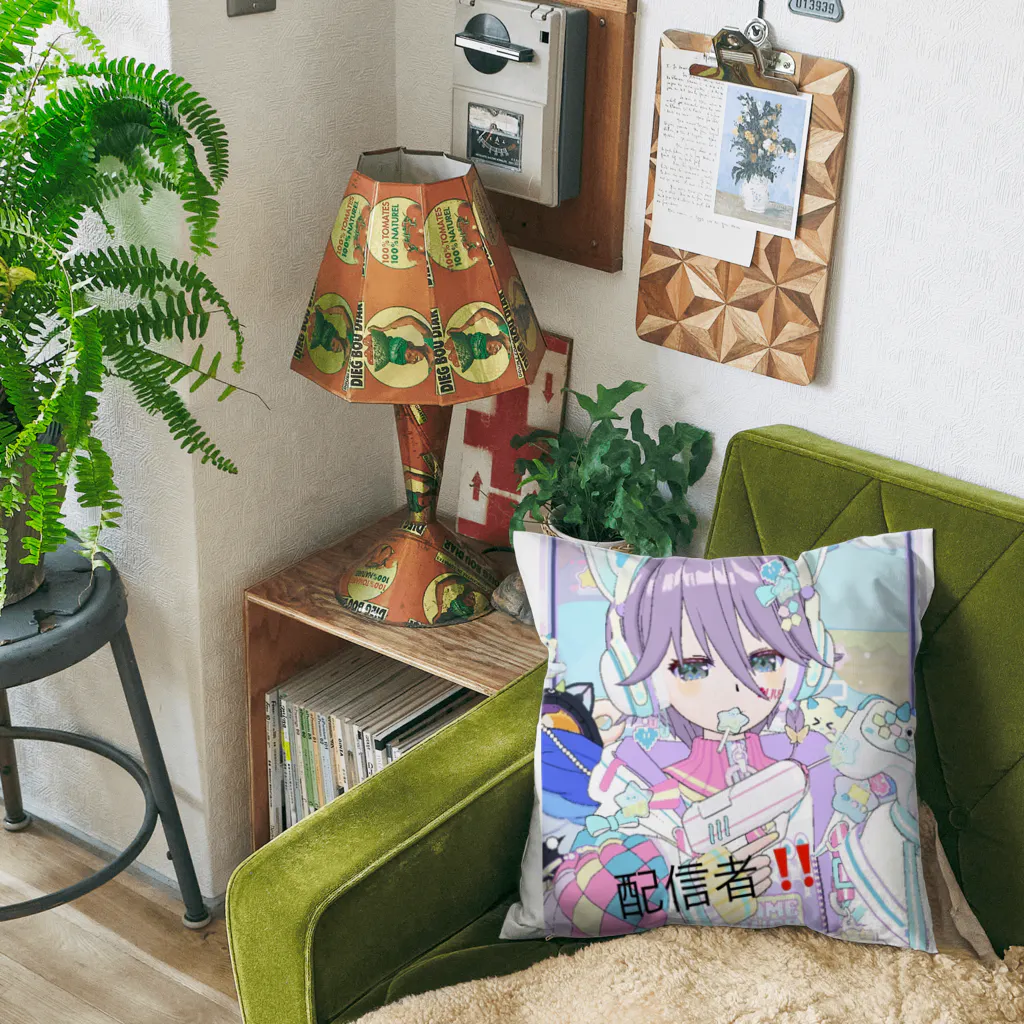 ∬ちゃむまちゃ∬(正月SP荒野の光)のまちゃの配信者グッズ Cushion