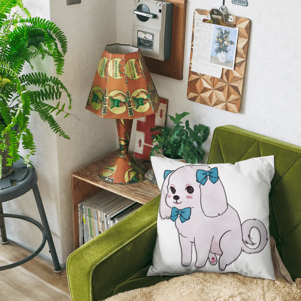 我楽汰倉庫_第二支部(犬)のおしゃれなマルチーズ Cushion