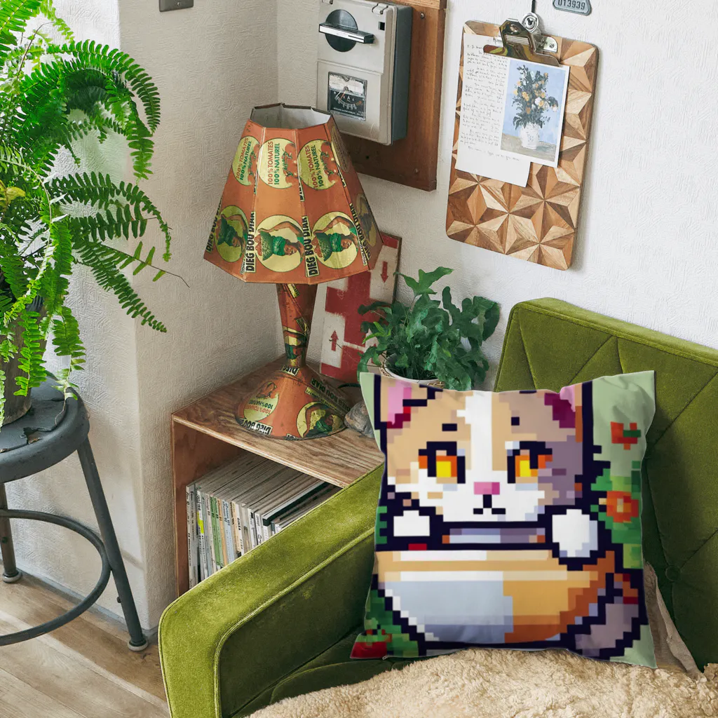 雪売店のマグカップかくれんぼ猫 Cushion