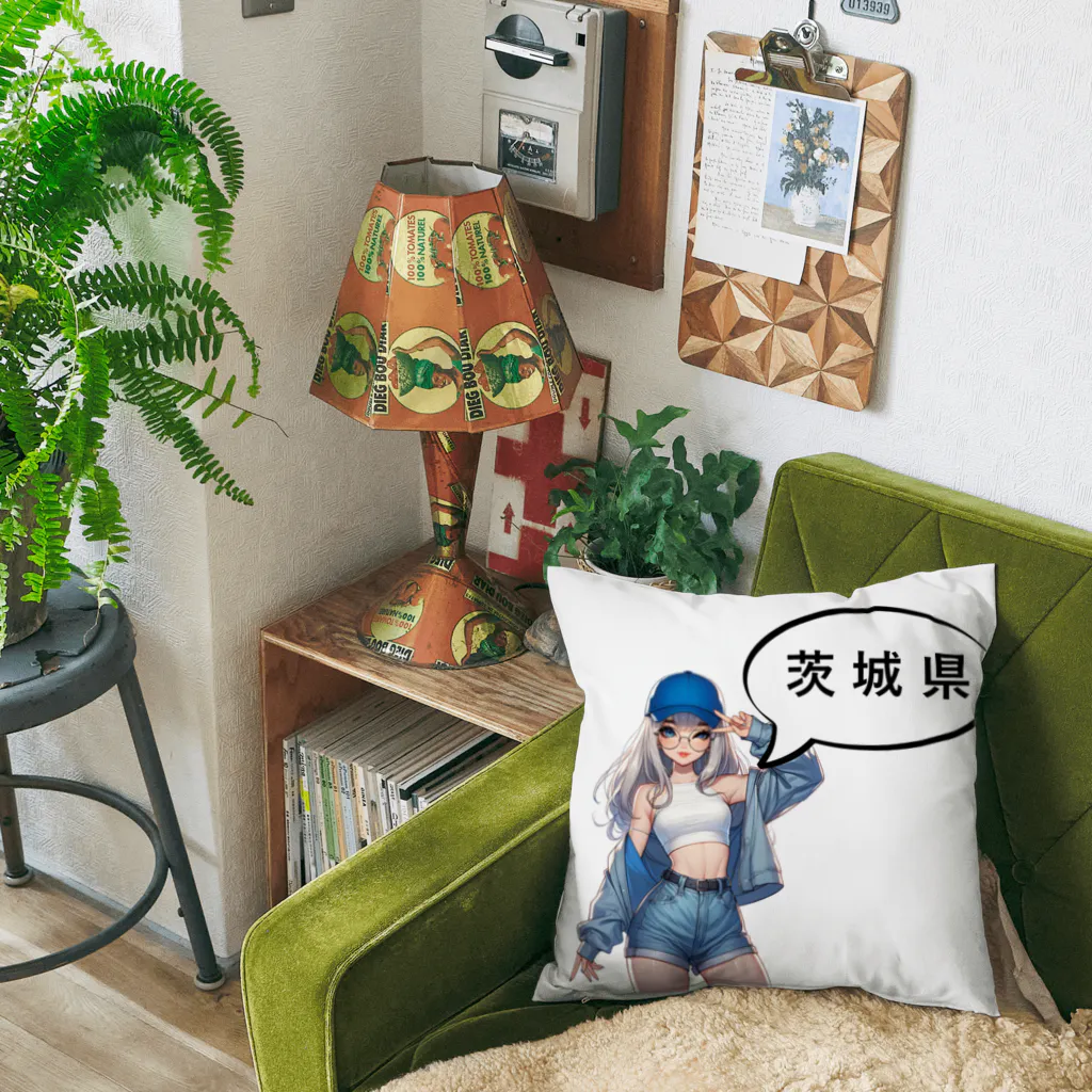 music_japanの茨城ガール（一部両面あり） Cushion