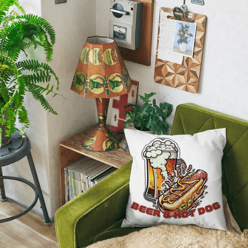 Ingaのビール＆ホットドック Cushion