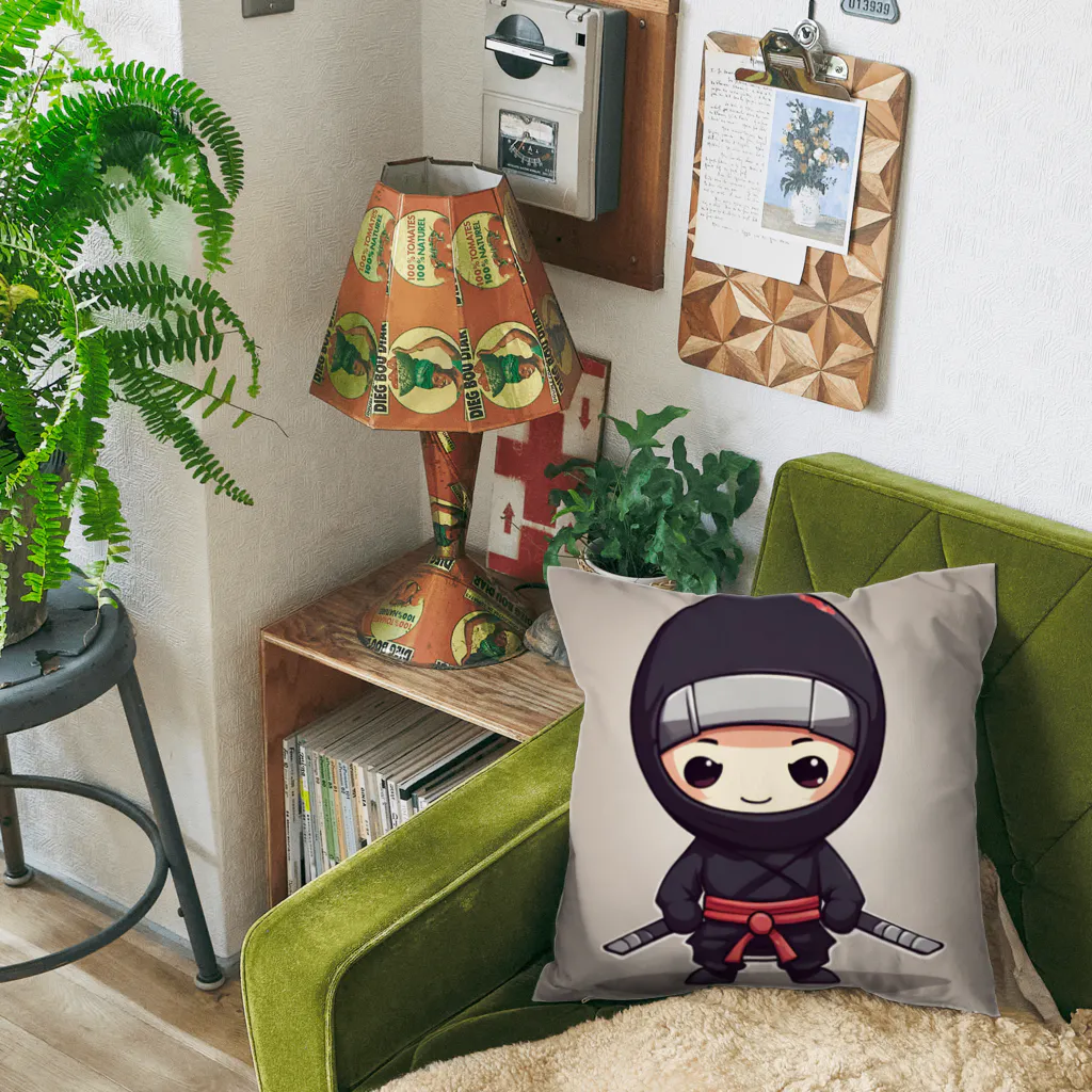 d-design-labのかわいい忍者のイラストグッズ Cushion