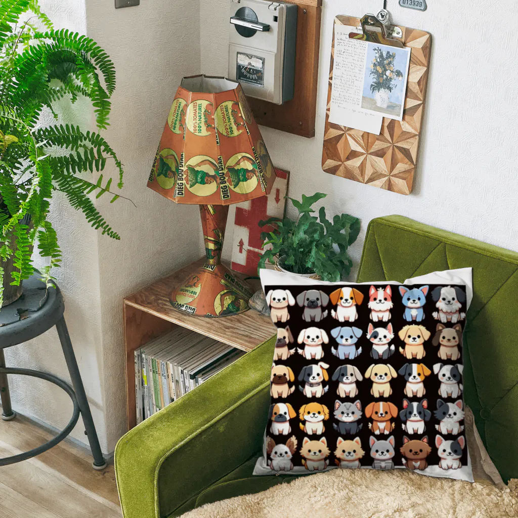 mochihouseのイッヌ大集合 Cushion